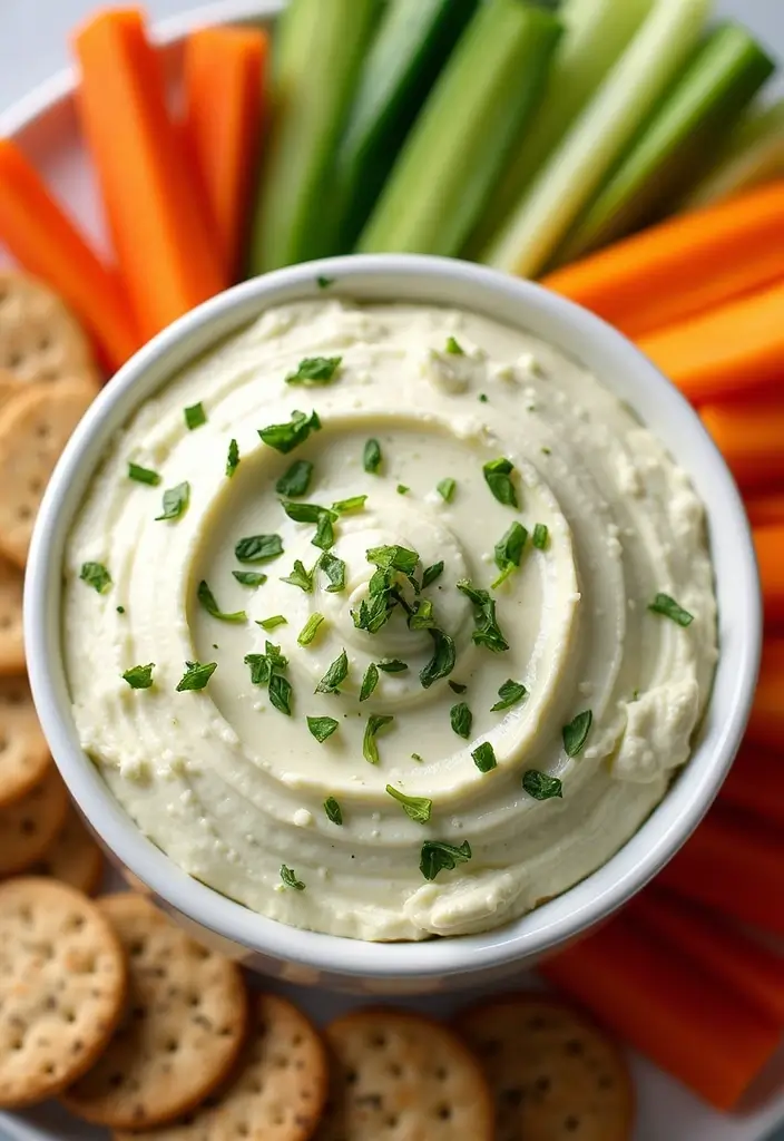 25 Gluten Free Dairy Free Dip Recipes Everyone Will Love - 20. Garlic and Herb Cashew Cheese Spread