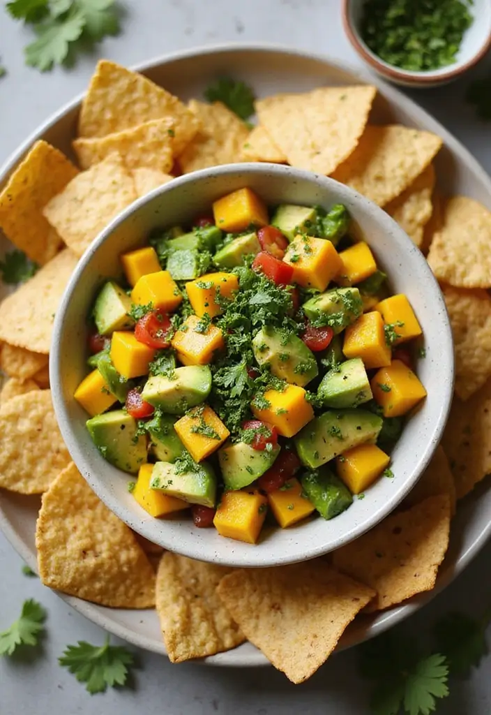 25 Gluten Free Dairy Free Dip Recipes Everyone Will Love - 22. Thai Mango and Avocado Salsa