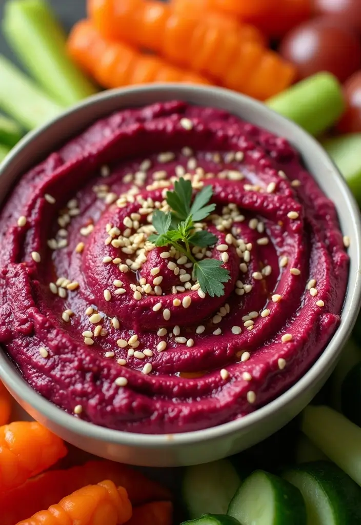 25 Gluten Free Dairy Free Dip Recipes Everyone Will Love - 5. Beetroot and Tahini Dip