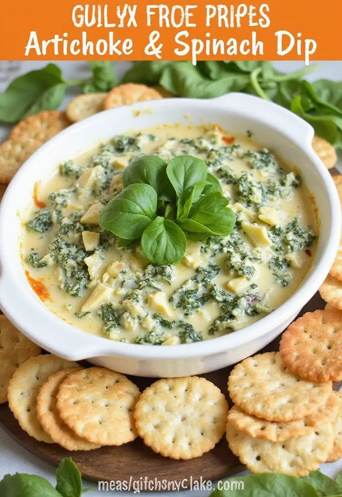 25 Gluten Free Dairy Free Dip Recipes Everyone Will Love - 7. Artichoke and Spinach Dip