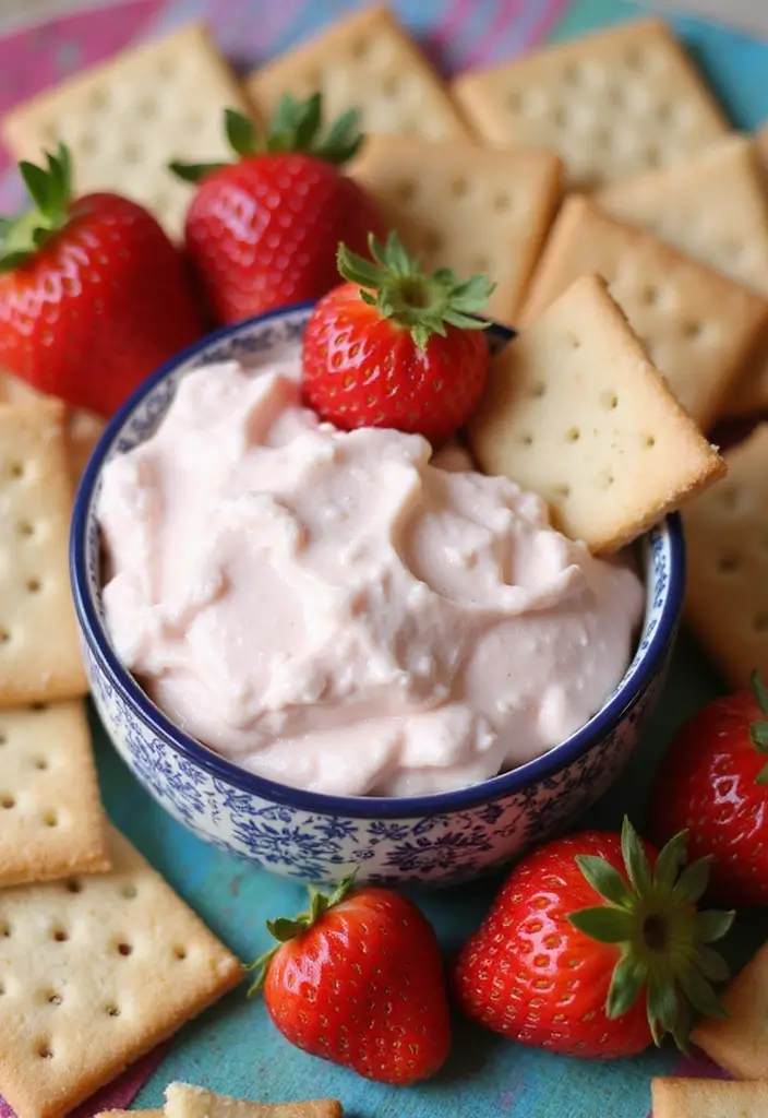 25 Gluten Free Dessert Dip Recipes Perfect for Parties - 3. Strawberry Cream Cheese Dip