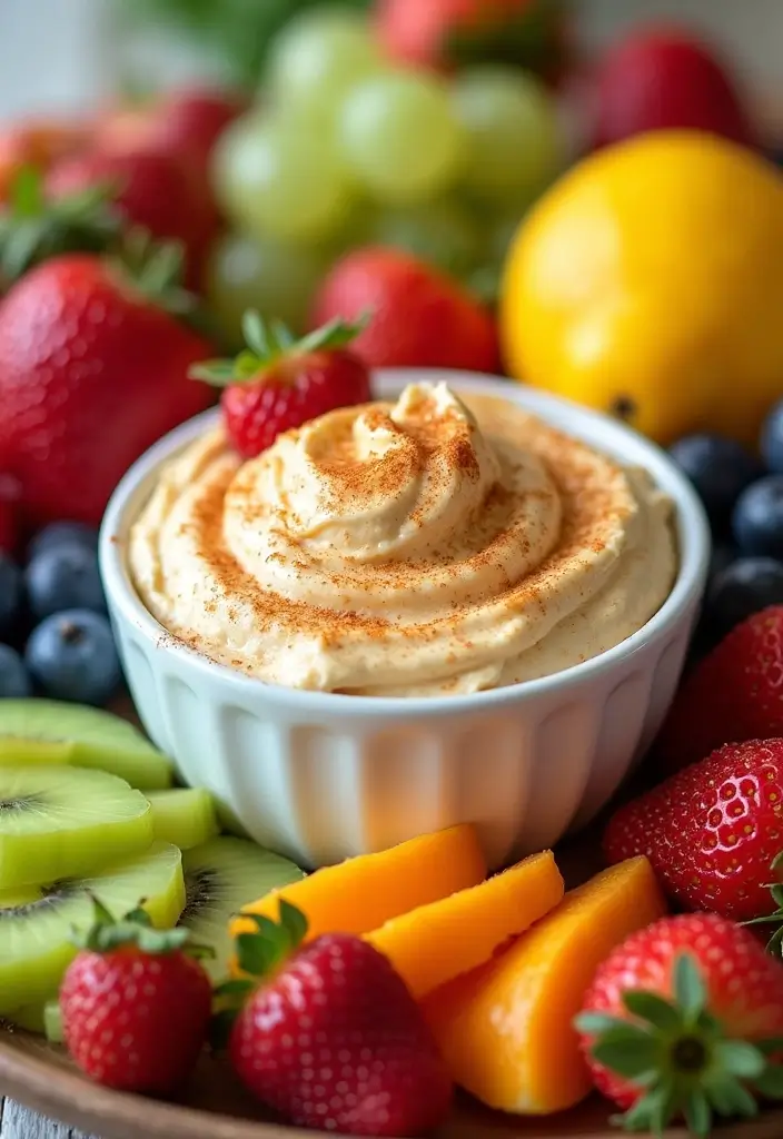 25 Gluten Free Dessert Dip Recipes Perfect for Parties - 7. Honey Cinnamon Fruit Dip