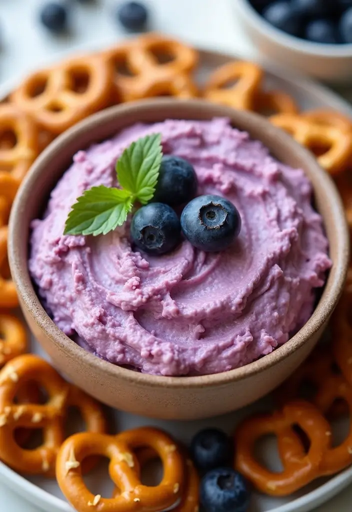 25 Gluten Free Dessert Dip Recipes Perfect for Parties - 9. Blueberry Cheesecake Dip