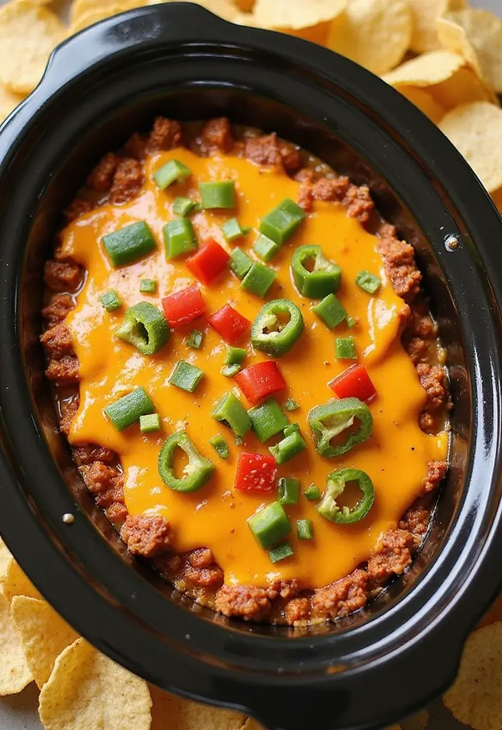 25 Ground Beef Crock Pot Dip Recipes That Satisfy a Crowd - 23. Cajun Beef Dip