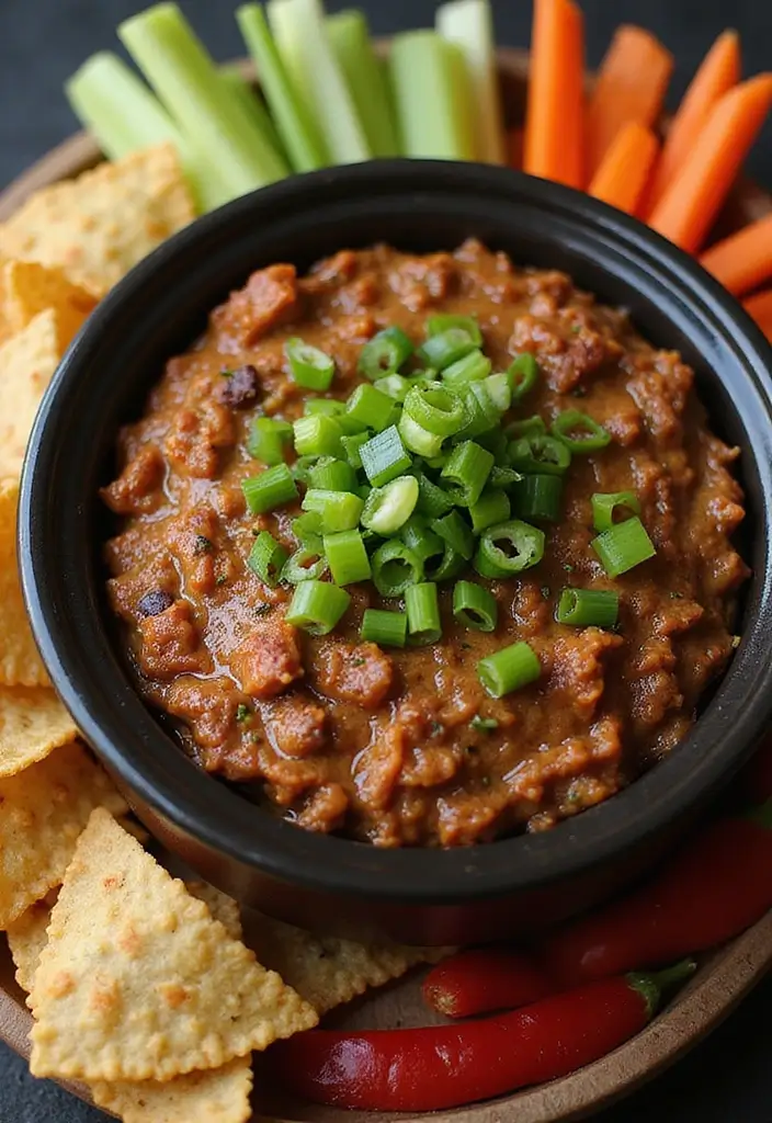 25 Ground Beef Crock Pot Dip Recipes That Satisfy a Crowd - 24. Asian Beef Dip