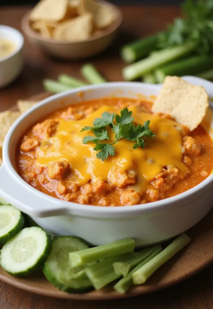 25 Healthy Buffalo Chicken Dip Recipes That Everyone Loves - 1. Classic Healthy Buffalo Chicken Dip
