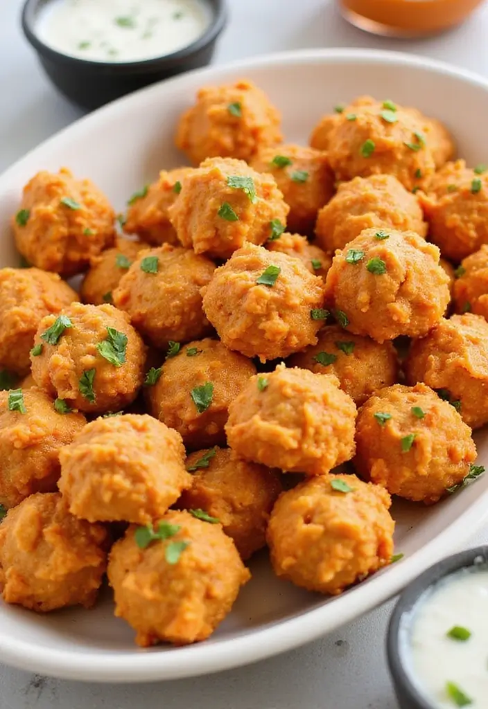 25 Healthy Buffalo Chicken Dip Recipes That Everyone Loves - 10. Buffalo Chicken Dip Bites