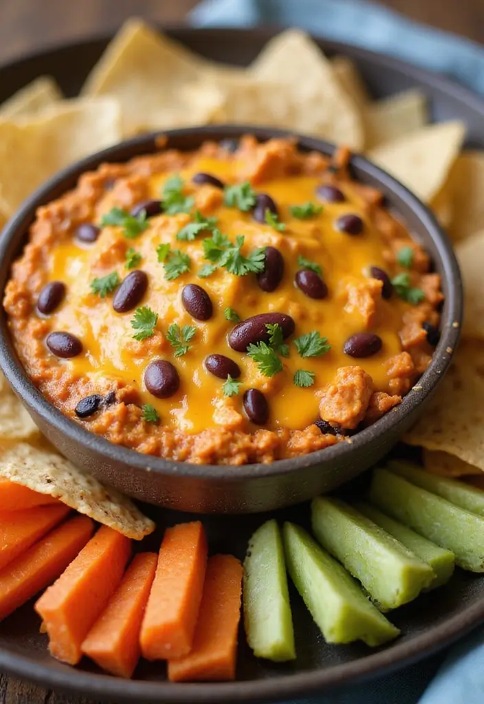 25 Healthy Buffalo Chicken Dip Recipes That Everyone Loves - 18. Buffalo Chicken Dip with Black Beans