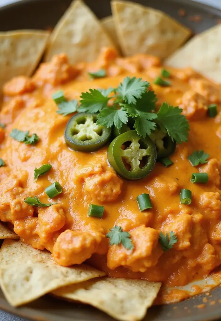 25 Healthy Buffalo Chicken Dip Recipes That Everyone Loves - 19. Buffalo Chicken Dip with Cheddar and Jalapeños