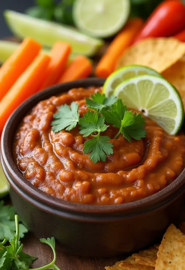 25 Healthy Dip Recipes for Clean Eating Snacks - 15. Smoky Chipotle Bean Dip