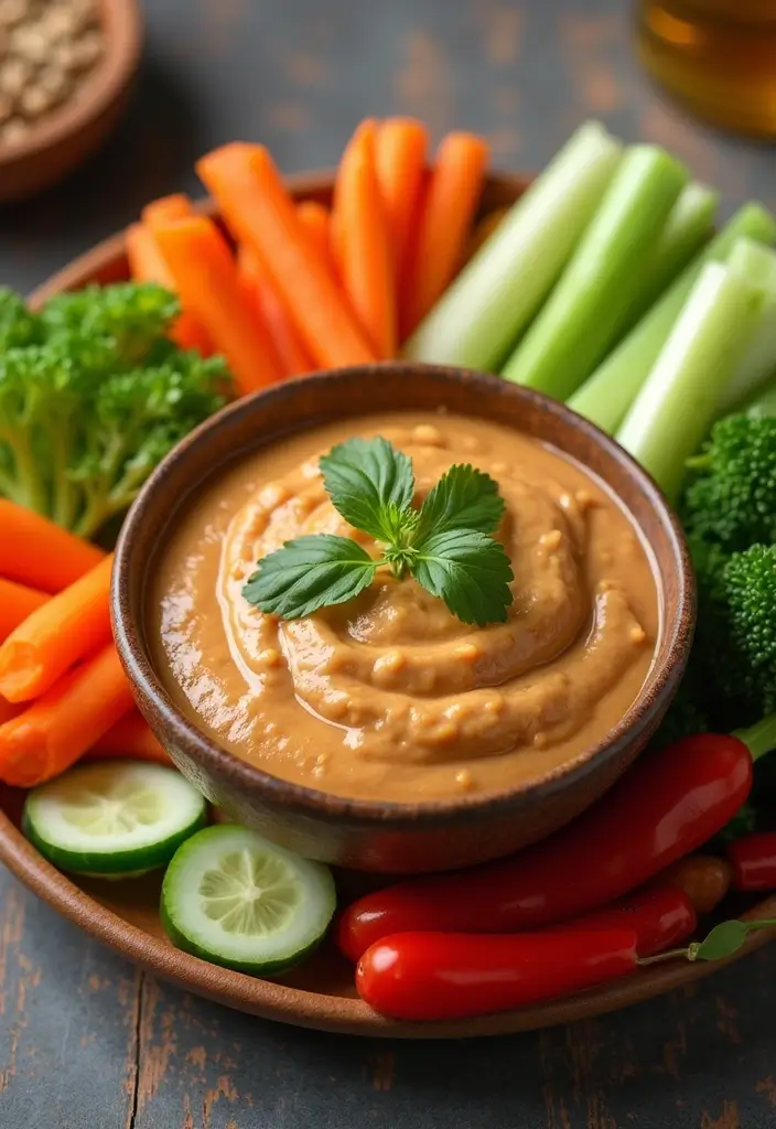 25 Healthy Dip Recipes for Clean Eating Snacks - 17. Thai Peanut Sauce Dip