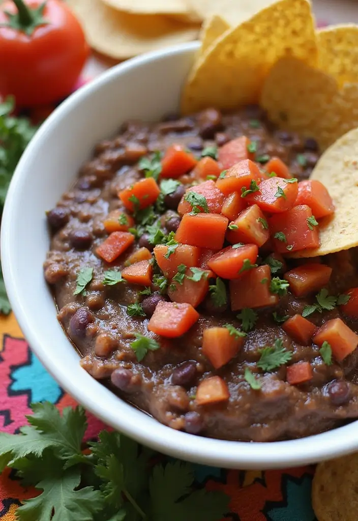 25 Healthy Dip Recipes for Clean Eating Snacks - 2. Zesty Black Bean Dip