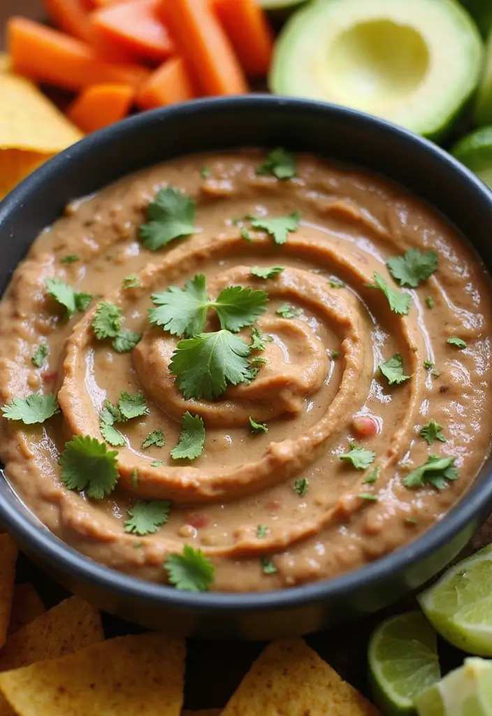 25 Healthy Dip Recipes for Clean Eating Snacks - 22. Smoky Avocado Bean Dip