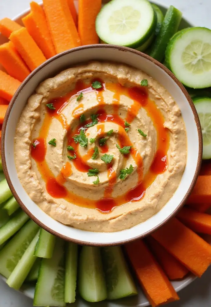 25 Healthy Dip Recipes for Clean Eating Snacks - 5. Spicy Sriracha Peanut Dip