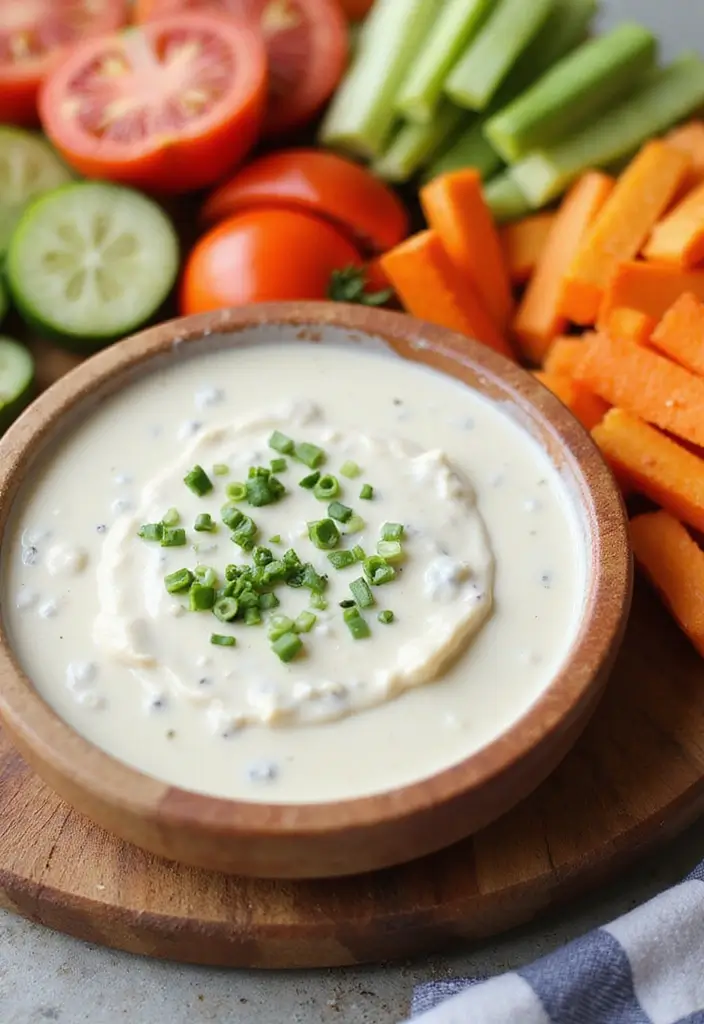 25 Healthy Dip Recipes for Clean Eating Snacks - 8. Creamy Cashew Ranch Dip