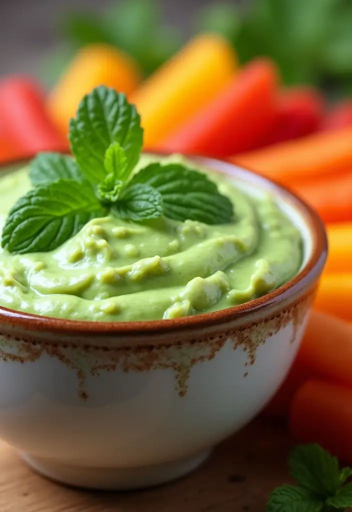 25 Healthy Vegetable Dip Recipes for Clean Eating Snacks - 16. Creamy Pea Dip