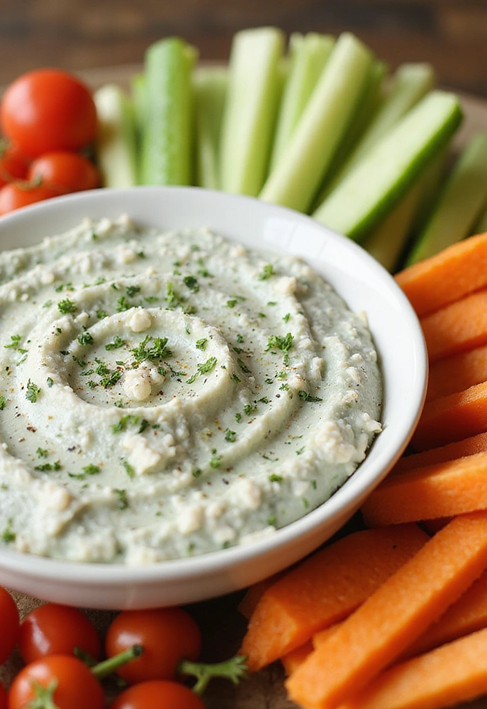 25 Healthy Vegetable Dip Recipes for Clean Eating Snacks - 22. Feta Spinach Dip