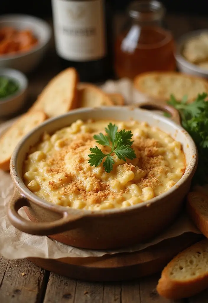 25 Hot Cheese Dip Recipes for Melty Goodness - 1. Truffle Mac and Cheese Dip