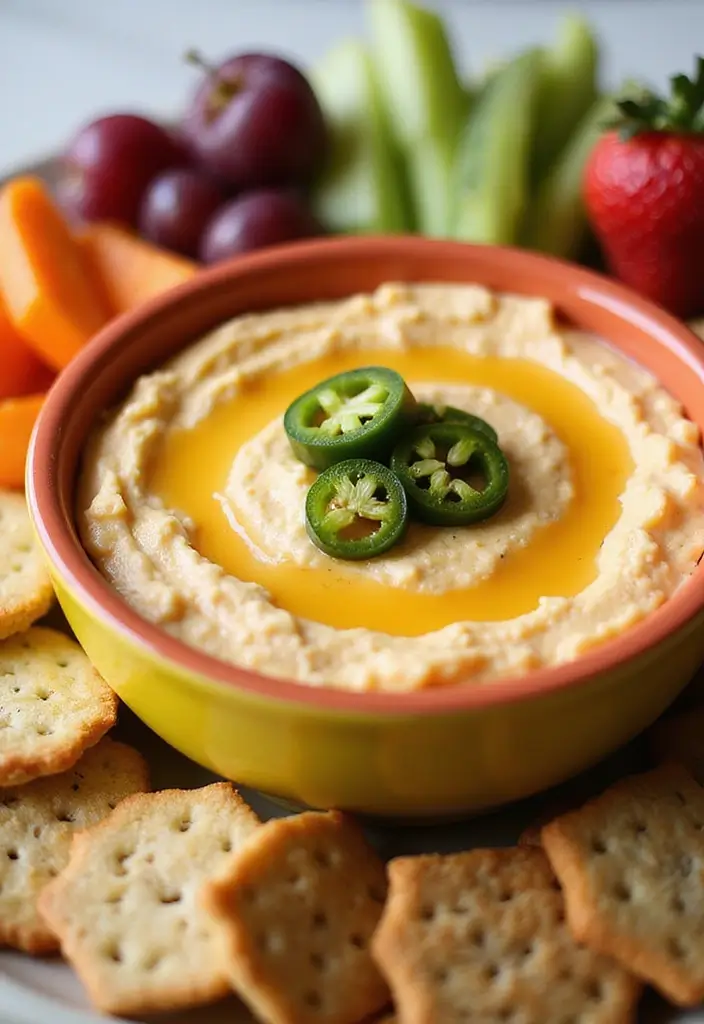 25 Hot Cheese Dip Recipes for Melty Goodness - 19. Sweet and Spicy Cheese Dip