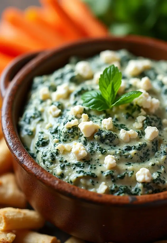 25 Hot Crock Pot Dip Recipes That Keep Guests Coming Back - 11. Spinach and Feta Dip