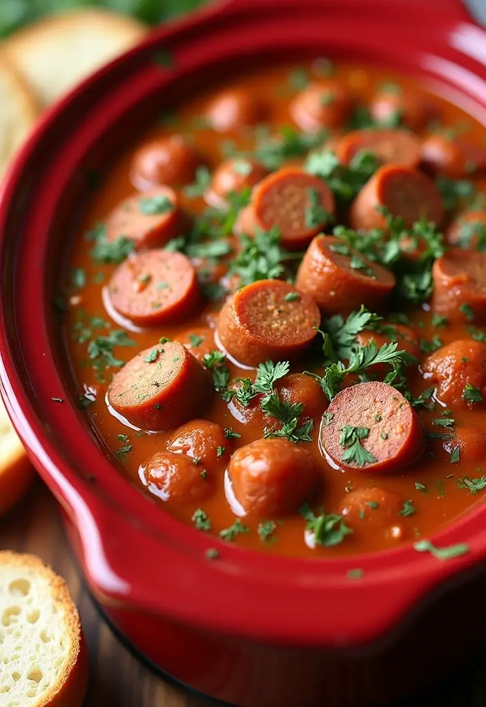 25 Hot Crock Pot Dip Recipes That Keep Guests Coming Back - 12. Italian Sausage Dip