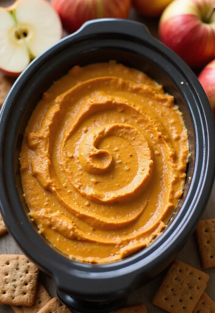 25 Hot Crock Pot Dip Recipes That Keep Guests Coming Back - 17. Pumpkin Spice Dip