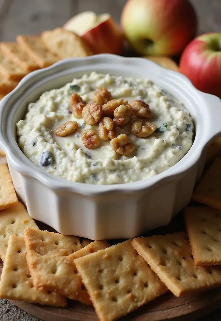 25 Hot Crock Pot Dip Recipes That Keep Guests Coming Back - 22. Blue Cheese and Walnut Dip