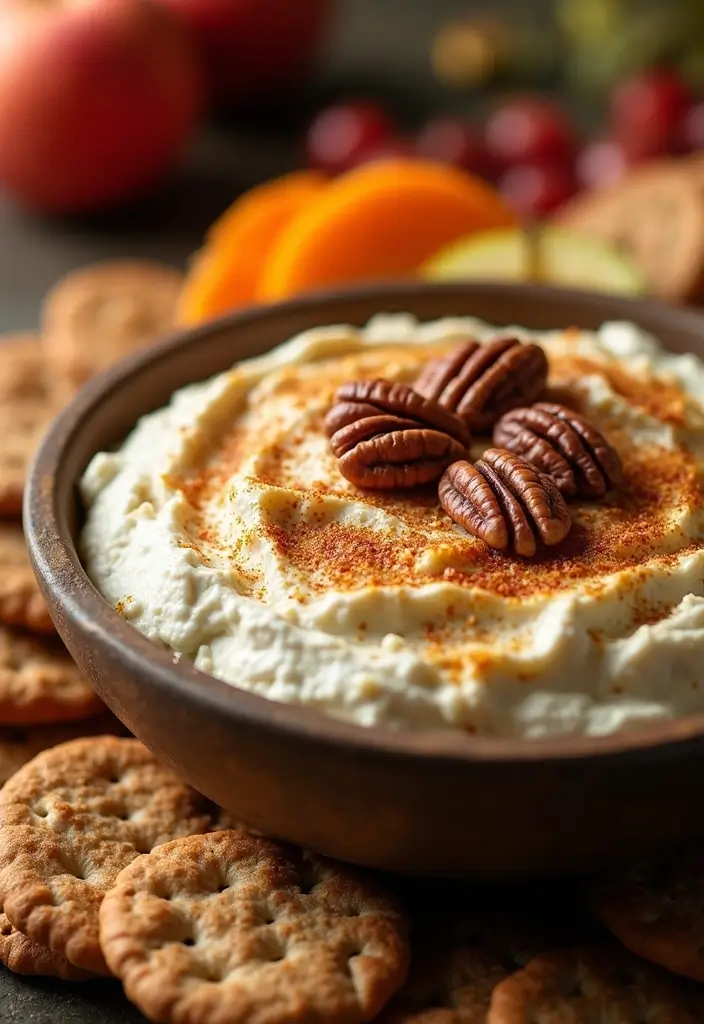 25 Sweet Cream Cheese Dip Recipes for Desserts and Parties - 21. Maple Pecan Dip