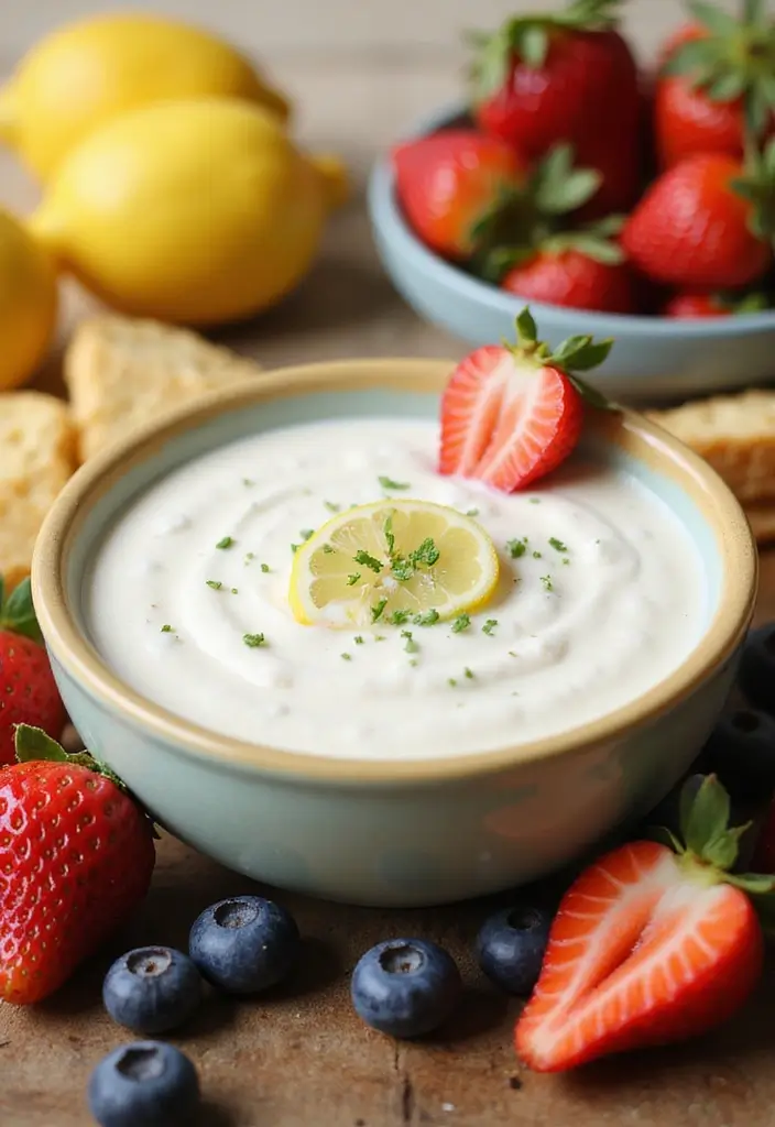 25 Sweet Dry Dip Mix Recipes to Make at Home - 16. Lemon Cream Dip