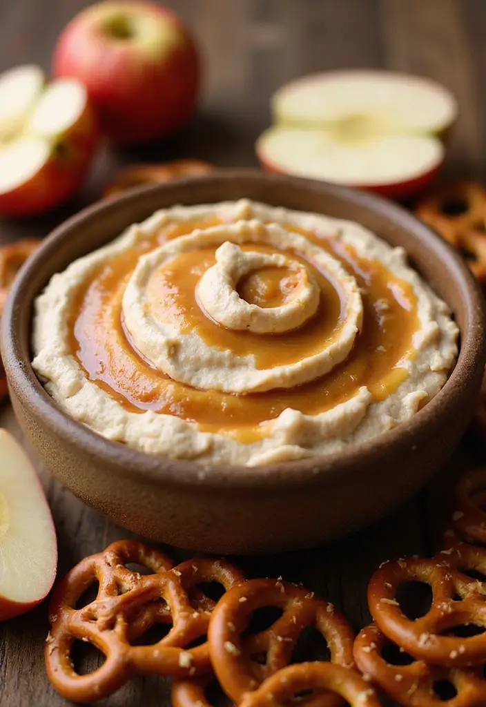 25 Sweet Dry Dip Mix Recipes to Make at Home - 23. Caramel Cinnamon Roll Dip