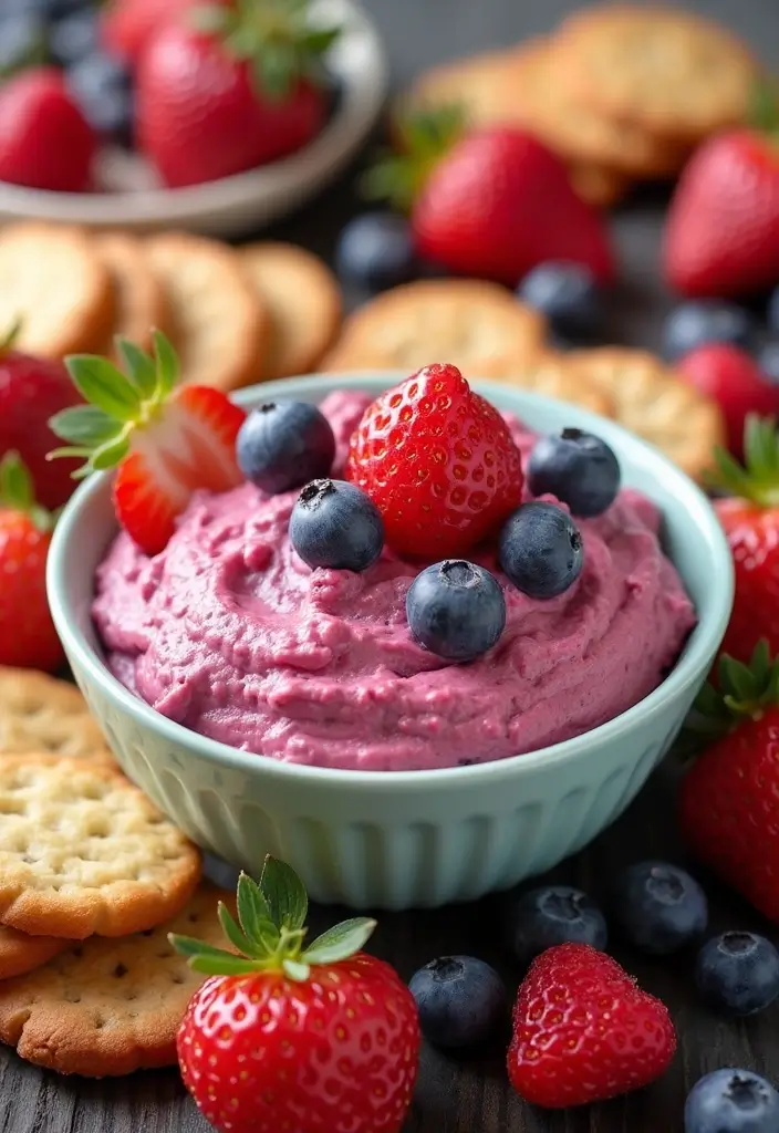 25 Sweet Dry Dip Mix Recipes to Make at Home - 24. Mixed Berry Dip