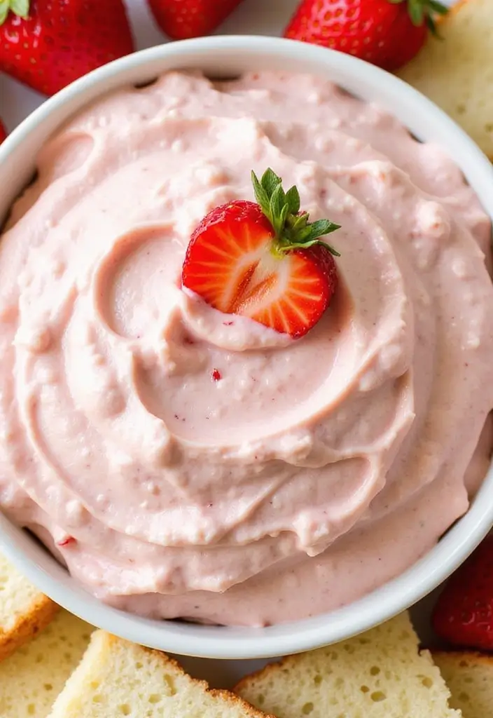 25 Sweet Dry Dip Mix Recipes to Make at Home - 3. Strawberry Shortcake Dip