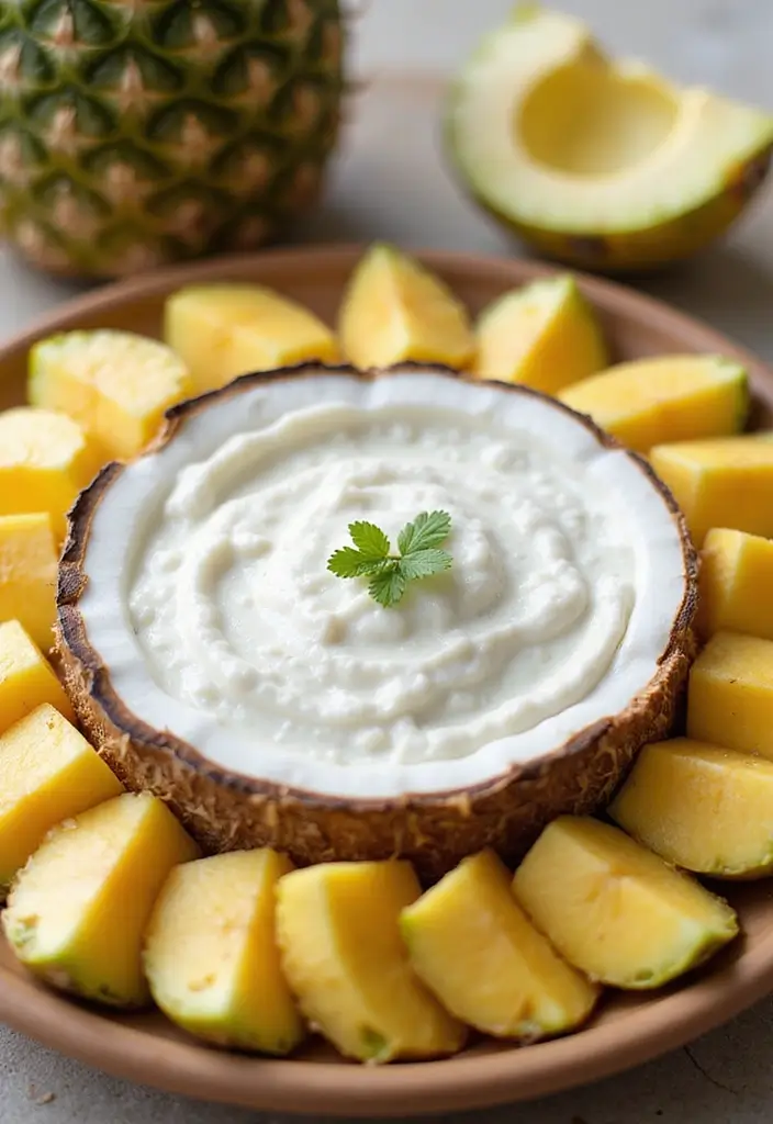 25 Sweet Dry Dip Mix Recipes to Make at Home - 8. Tropical Coconut Dip