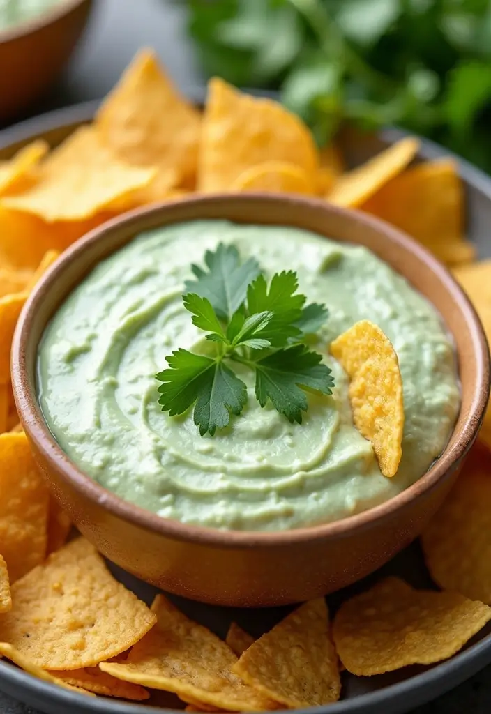 25 Tortilla Chip Dip Recipes You’ll Want Again and Again - 13. Cilantro Lime Dip