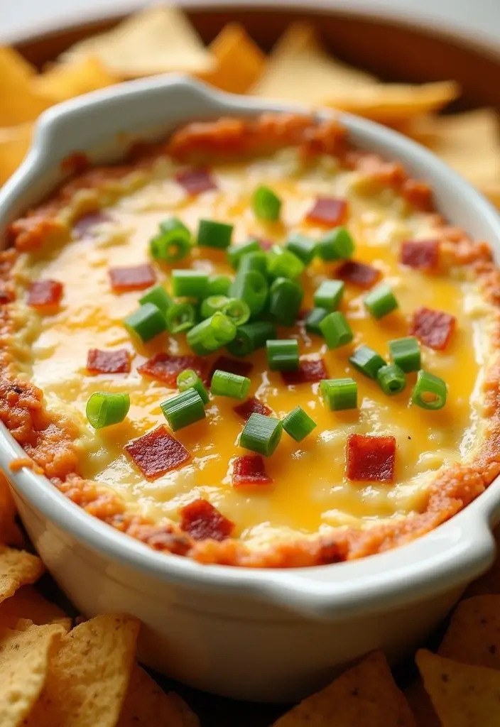 25 Tortilla Chip Dip Recipes You’ll Want Again and Again - 14. Bacon Cheddar Dip