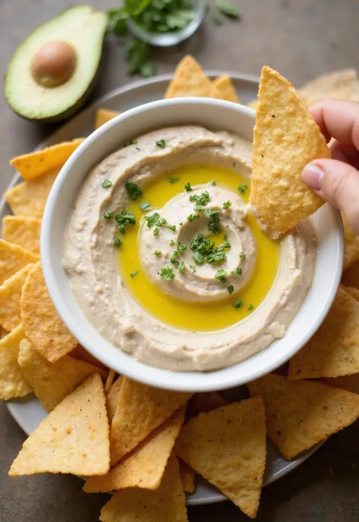 25 Tortilla Chip Dip Recipes You’ll Want Again and Again - 9. White Bean Hummus