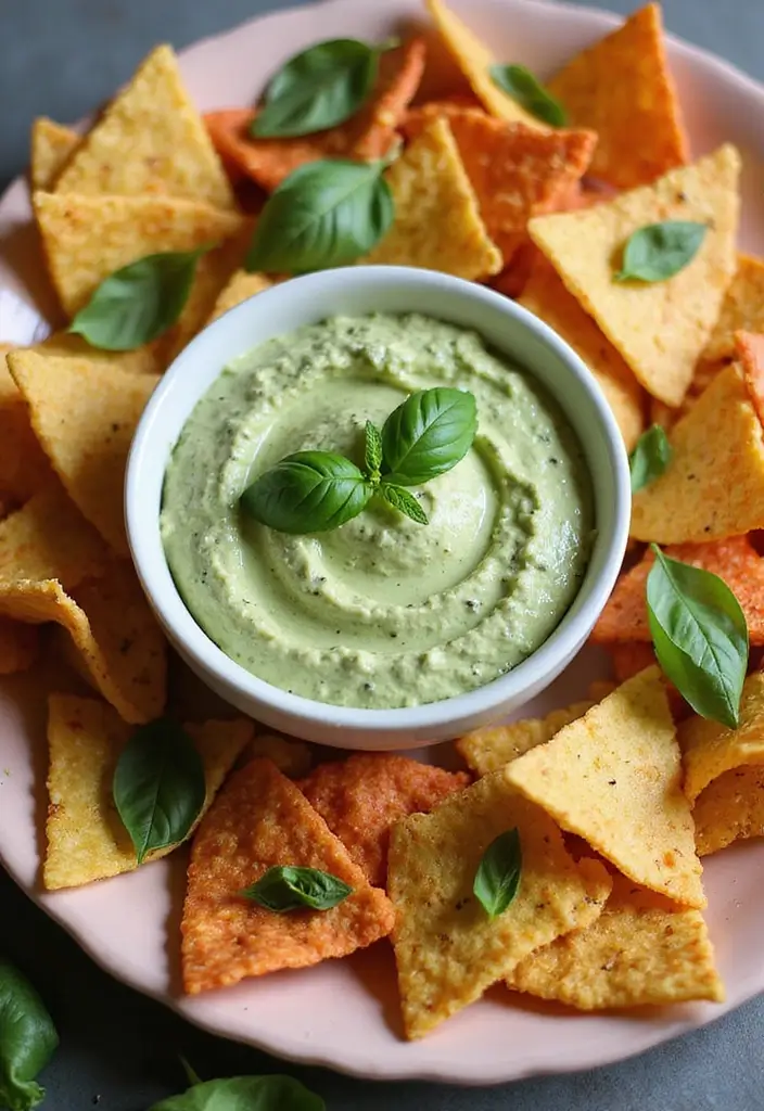 25 Tortilla Chips and Dip Recipes Perfect for Sharing - 21. Pesto Dip