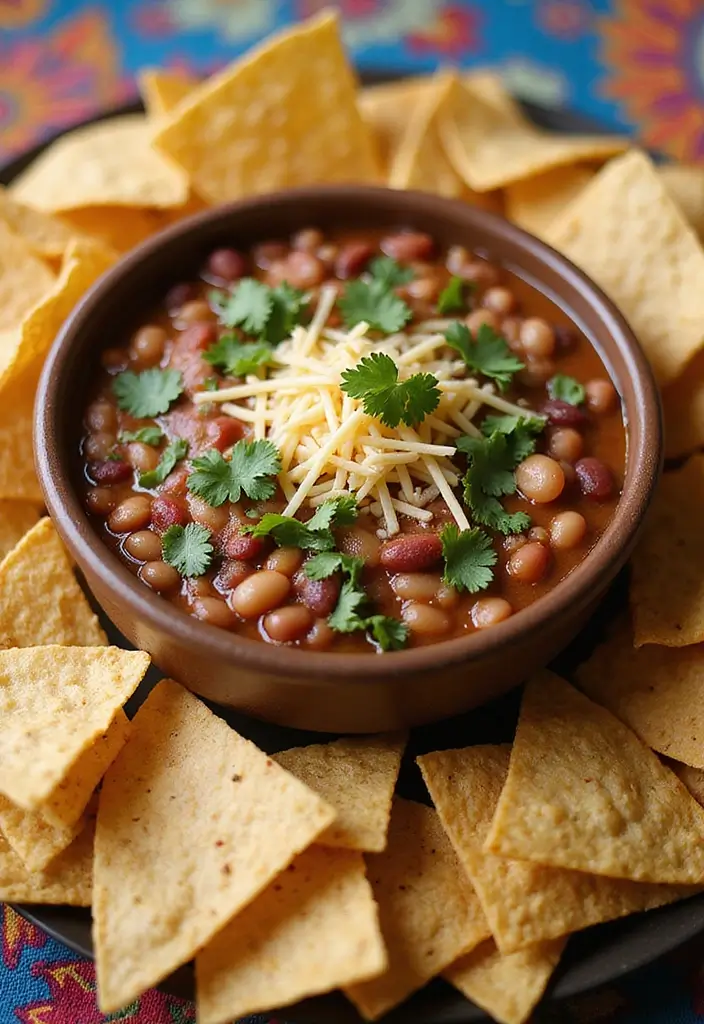 25 Tortilla Chips and Dip Recipes Perfect for Sharing - 22. Three-Bean Dip