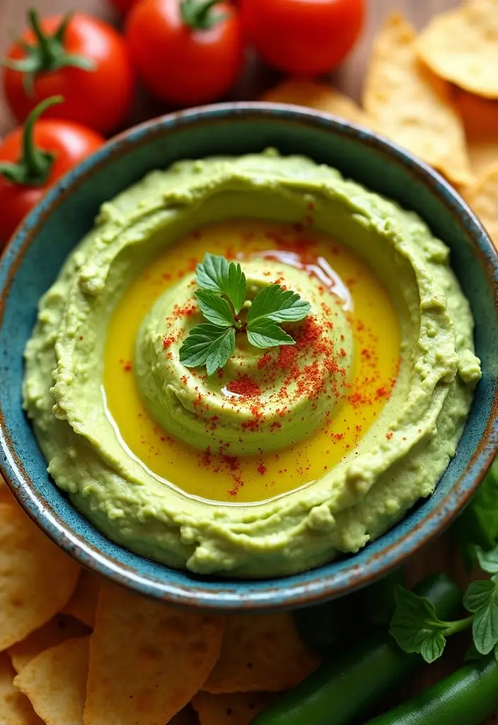 25 Tortilla Chips and Dip Recipes Perfect for Sharing - 4. Creamy Avocado Hummus