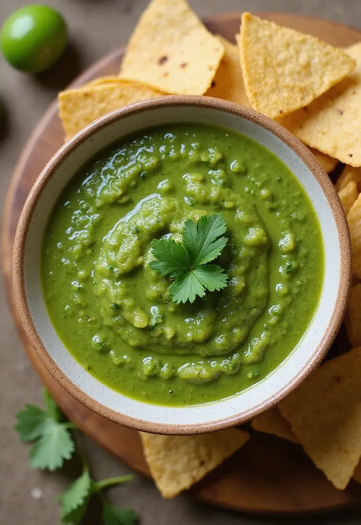 25 Tortilla Chips and Dip Recipes Perfect for Sharing - 5. Salsa Verde