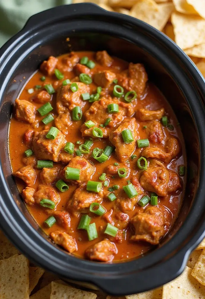 25 Two Quart Crockpot Dip Recipes That Work Every Time - 14. BBQ Chicken Dip