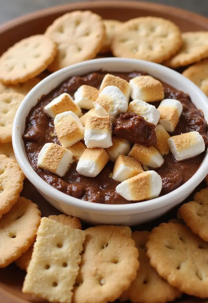 26 Cowboy Dip Recipes Baked and Inspired by All Recipes - 18. S’mores Cowboy Dip