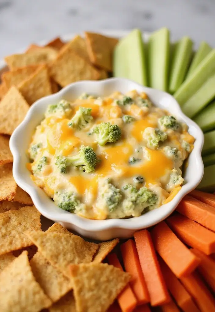 26 Cowboy Dip Recipes Baked and Inspired by All Recipes - 23. Cheddar Broccoli Cowboy Dip