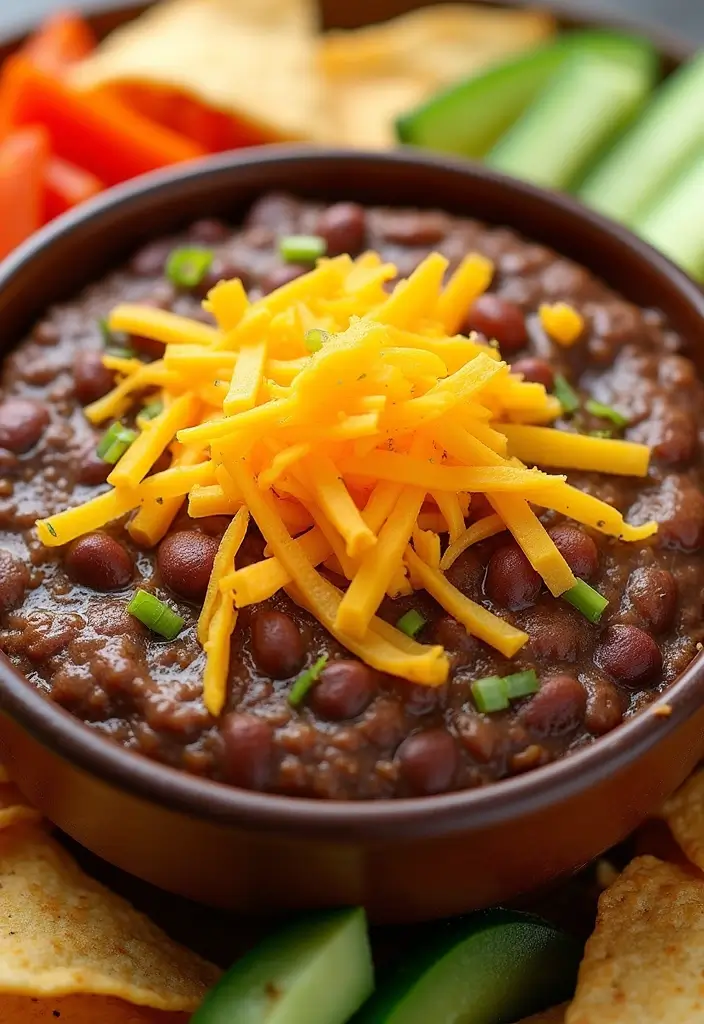 26 Cowboy Dip Recipes Baked and Inspired by All Recipes - 3. Southwestern Black Bean Cowboy Dip