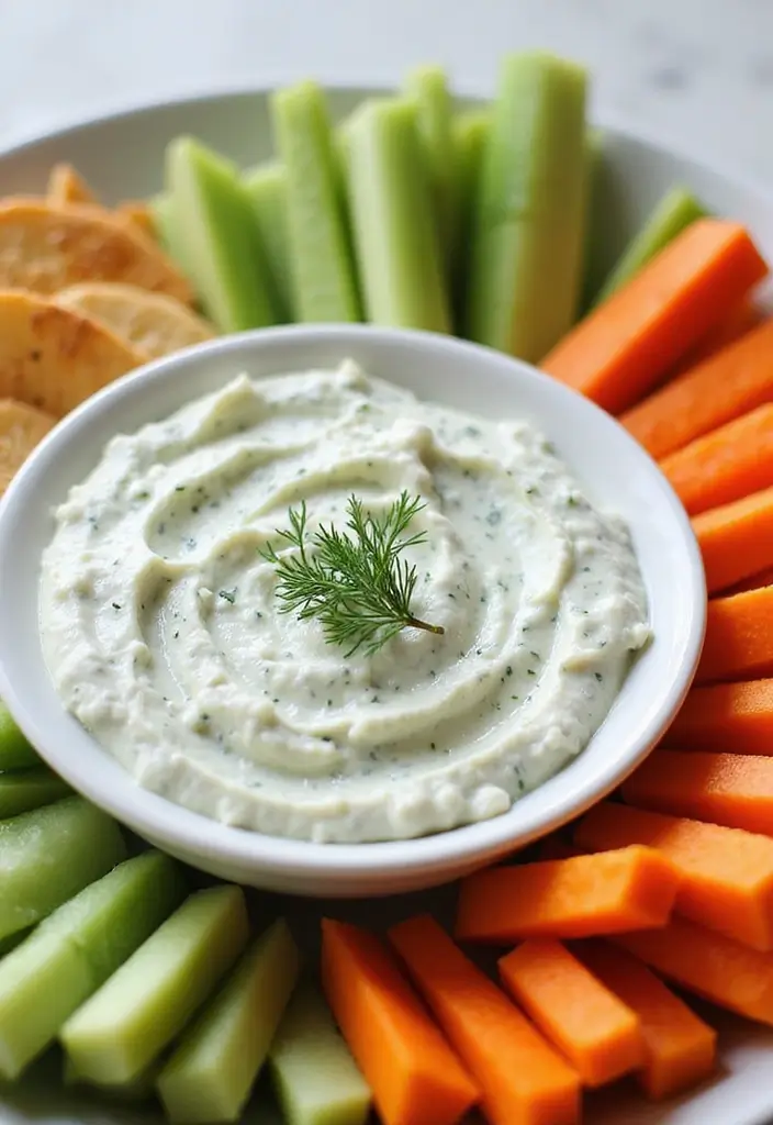 26 Dairy Free Dip Recipes That Are Creamy and Tasty - 16. Dill and Cucumber Dip