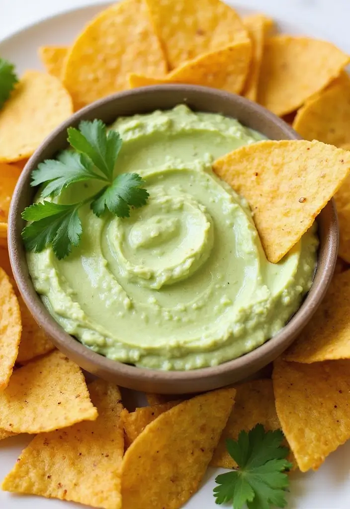 26 Dairy Free Dip Recipes That Are Creamy and Tasty - 21. Cilantro Lime Avocado Dip