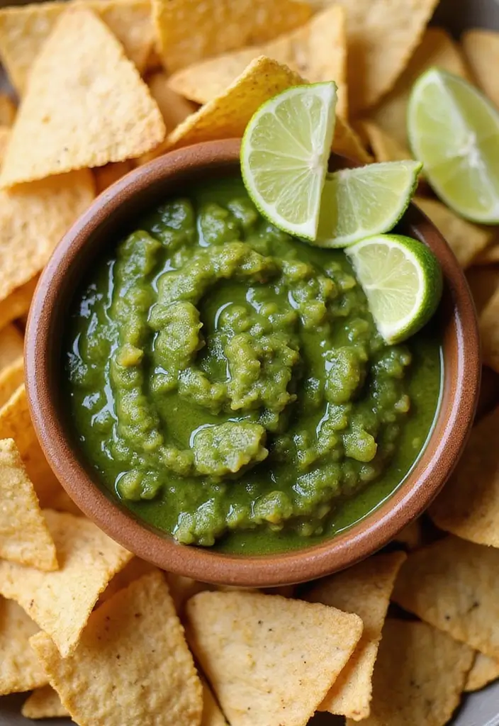 26 Dairy Free Dip Recipes That Are Creamy and Tasty - 22. Chunky Salsa Verde