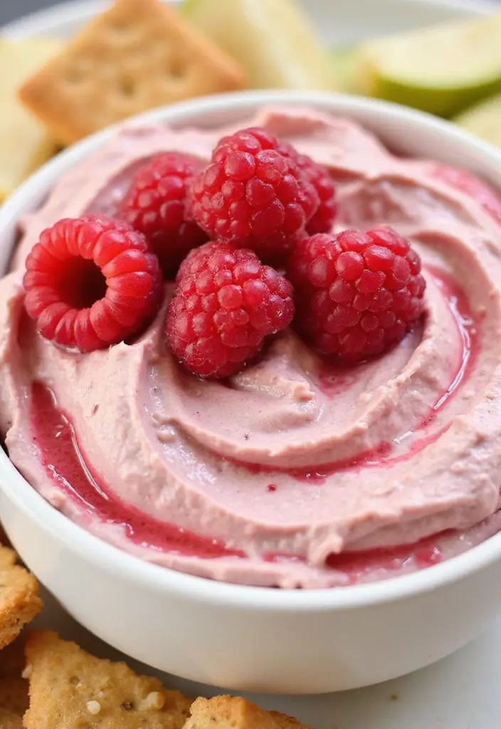 26 Dairy Free Dip Recipes That Are Creamy and Tasty - 26. Raspberry Almond Dip