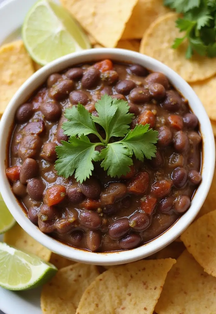 26 Dairy Free Dip Recipes That Are Creamy and Tasty - 4. Spicy Black Bean Dip