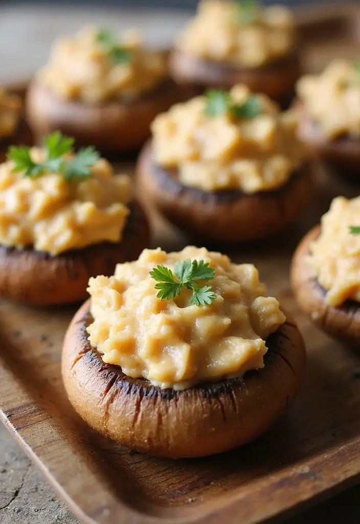 26 Delicious Recipes Using French Onion Dip at Home - 1. French Onion Dip Stuffed Mushrooms